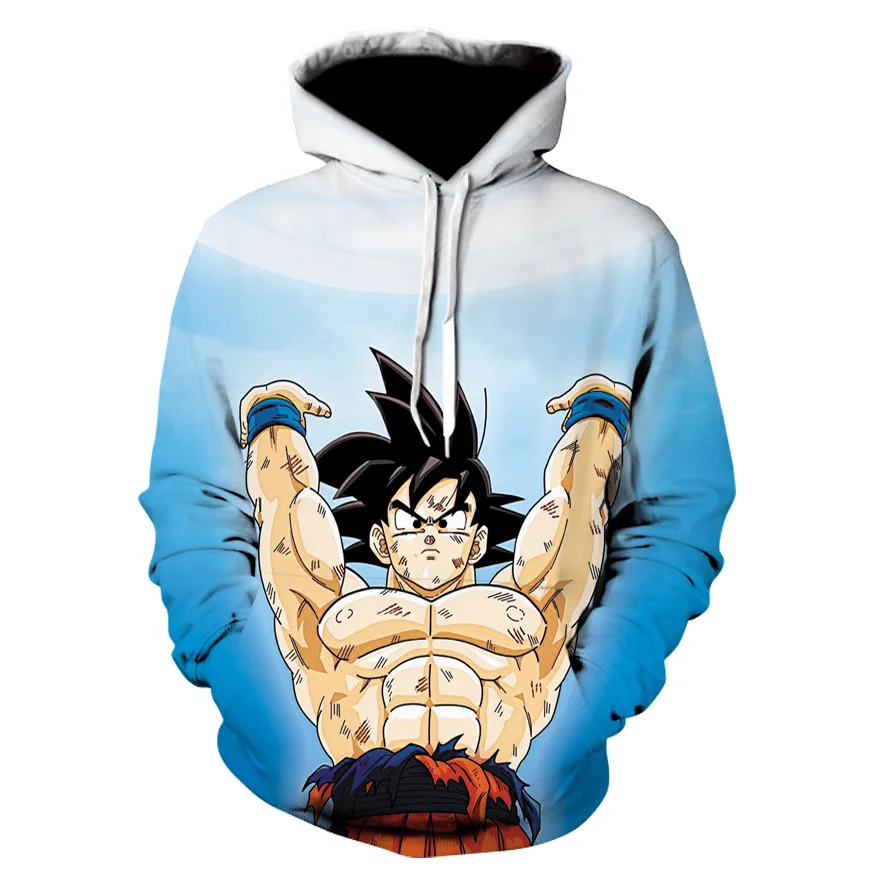 

12 Colors New 3D Full Color Digital Printing Anime Hooded Sweater