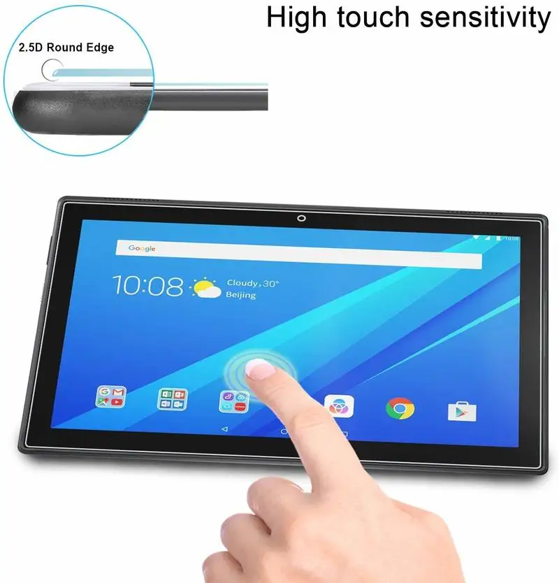 Закаленное стекло для lenovo Tab E10 E7 E8 M10 P10 P8 Защита экрана для lenovo Tab TB-X104F/7104F/8304F/X605F/X705L стеклянная пленка