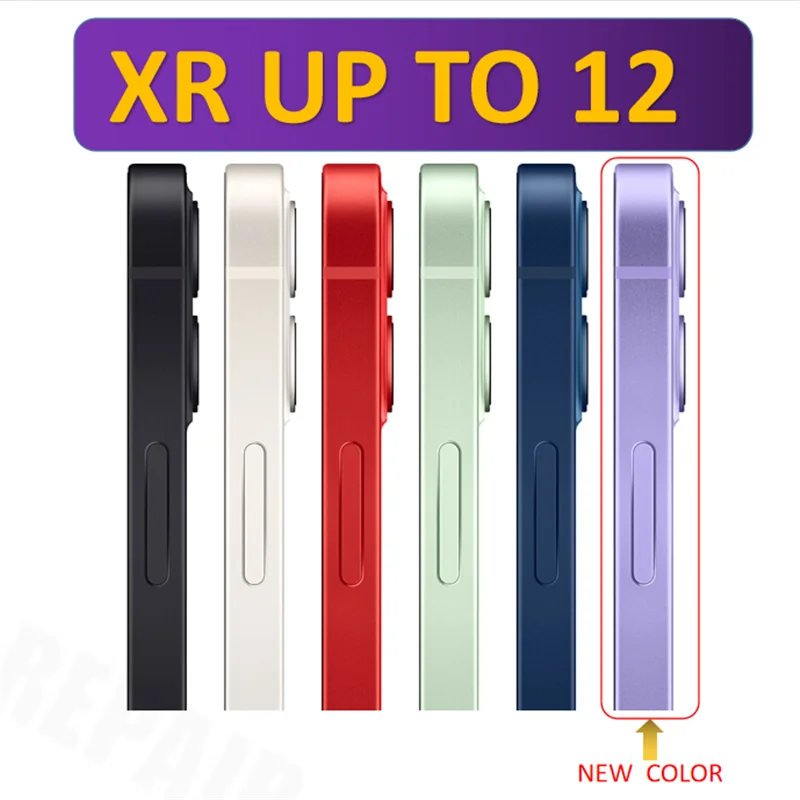 Задняя крышка корпуса для преобразования iPhone X XS XsMax XR в 12 Max с кабелем фонарика