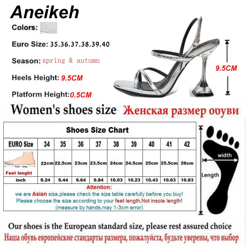 Aneikeh/сандалии-гладиаторы на высоком каблуке с пряжкой; женские летние сандалии; пикантные кожаные вечерние туфли; коллекция года; Zapatos De Mujer