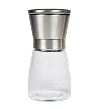 

Durable Pepper Mill Grinder Condiment Jar Cooking Kitchen Tool Glass Shaker Spice Sauce Manual Salt Container