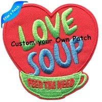 Buy Custom Embroidery Patch For Clothing Iron On Patch Hook and Loop Clothes Stickers Badges Online - Image 3