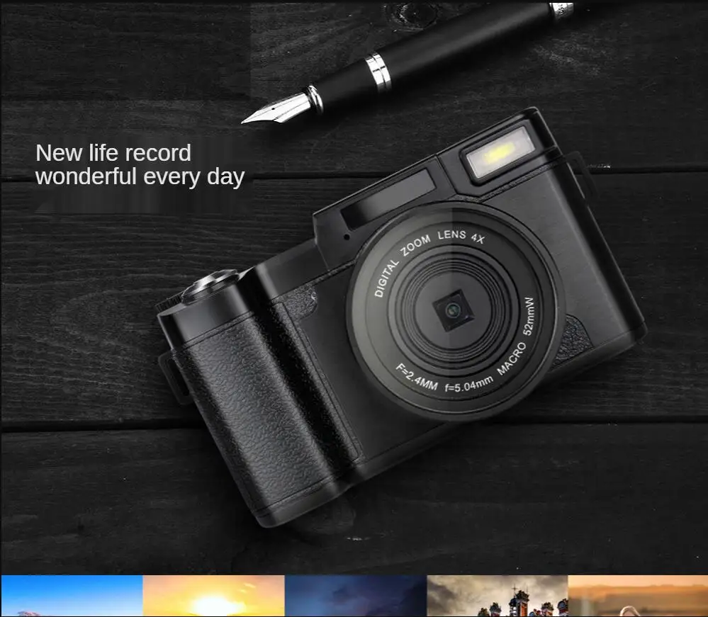 New arrival 24MP HD Half-DSLR Professional Digital Cameras With 4X Telephoto Fisheye & Wide Angle Lens Camera Macro | Электроника