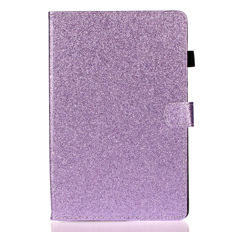 Purple Чехол для iPad 7-го поколения, блестящий флип-кошелек, подставка для планшета, чехол для Apple iPad 10,2, чехол, Funda A2200, A2198, A2232 - Цвет: Purple