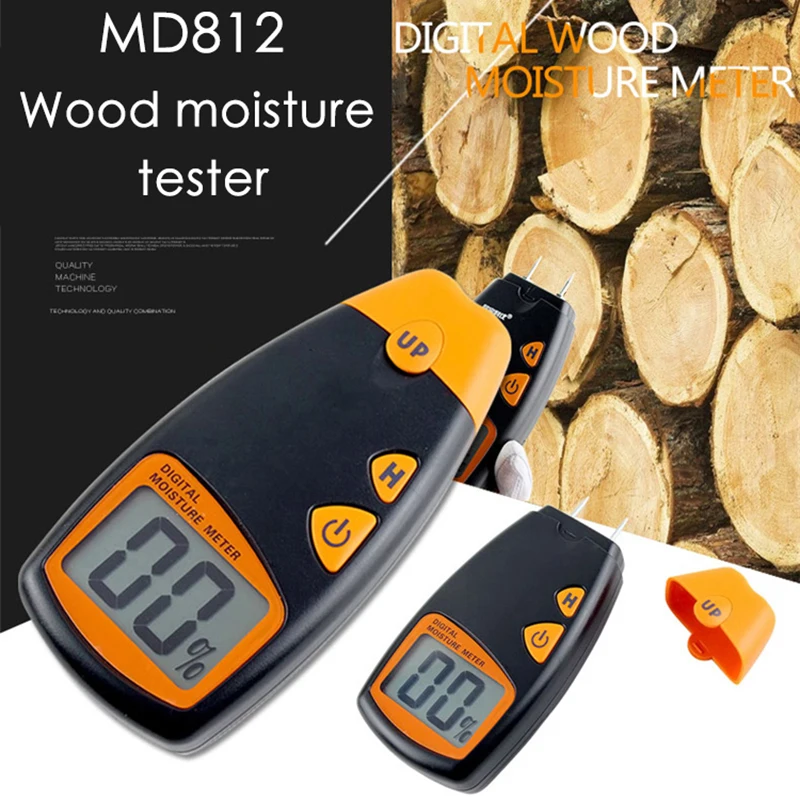 Junejour 0-99.9% Two Pins Digital Wood Moisture Meter Humidity Tester Hygrometer Timber Damp Detector Large LCD Display | Инструменты