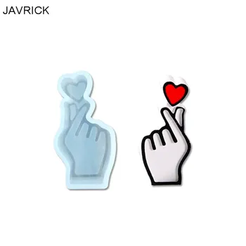 

DIY Epoxy Resin Mold Finger Heart Resin Pendant Mold Jewelry Making Tools