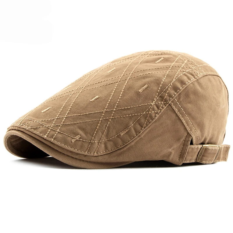 

2020 New Cotton Spring Summer Hats for Men Women Hat Beret Unisex Adjustable Flat Cap Men Women Beret Caps