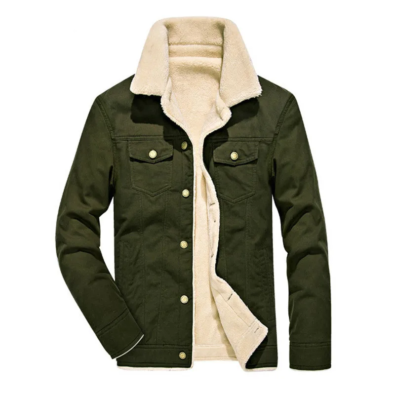 

Men for Winter Warm Bomber Jacket Men Air Force Pilot MA1 Jacket Mens Fur Collar Army Jacket Tactical Fleece Jacket Coat 4XL