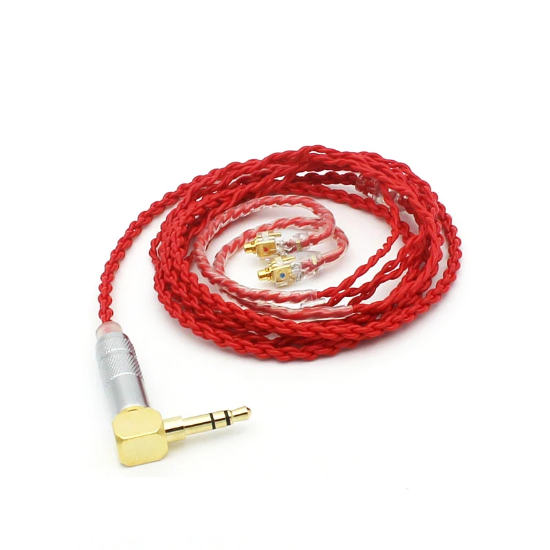 MMCX Cable for Shure SE215 SE425 SE535 SE846 UE900 Replacement Cord Single Crystal Copper Earphone Cables Android IOS | Электроника