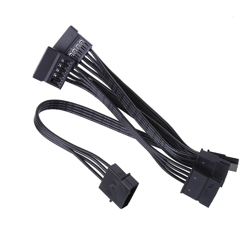 Блок питания ATX 4-контактный разъем IDE Molex до 5 SATA, серийный выпуск ATA Питание адаптер кабель 18AWG провода