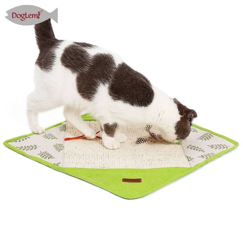 

Day Wind Cat Blanket Sisal Pajama Claws Grinding Pad with xiang zhi Multi-functional Cat Natural Cat Toy Blanket