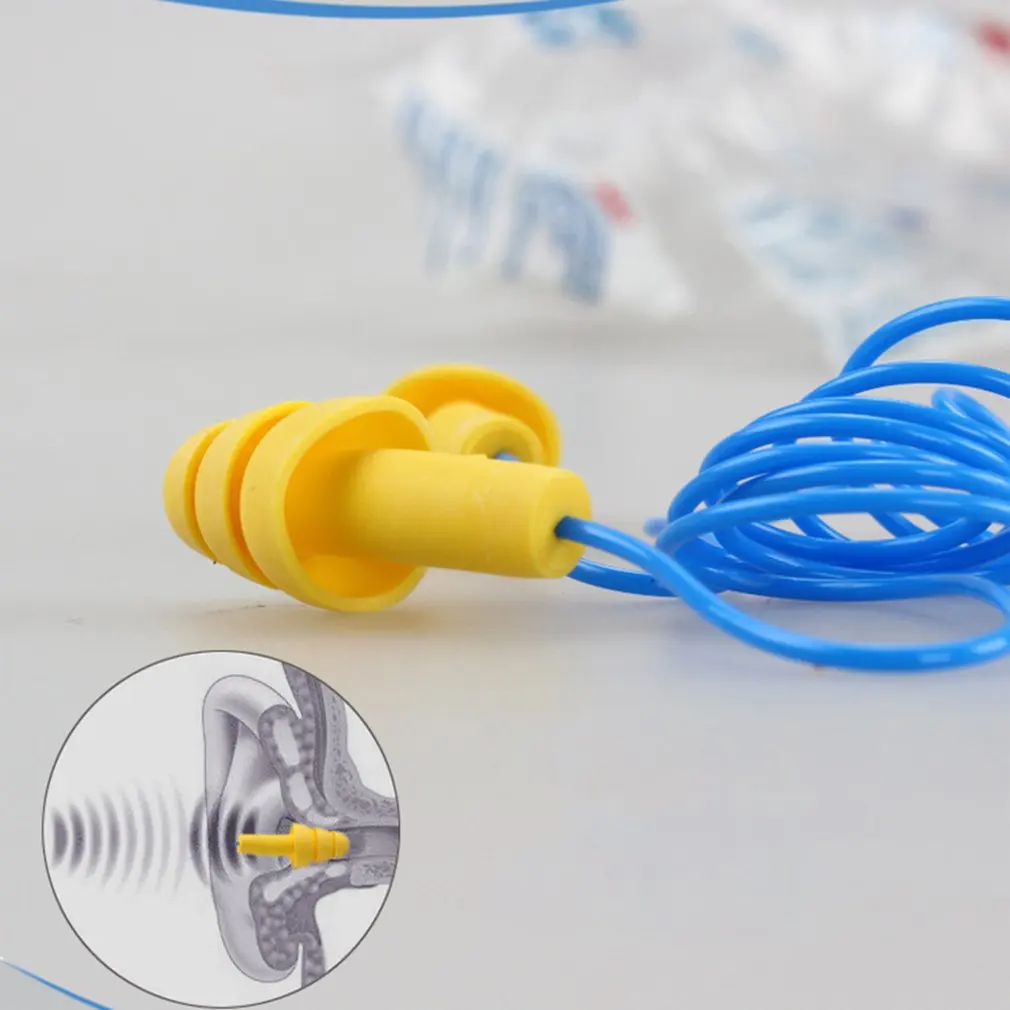 Hot Soft 1/10 Pairs/SET Soft Foam Anti Noise Ear Plugs Ear Protectors Sleep Soundproof Earplugs Workplace Safety Supplies