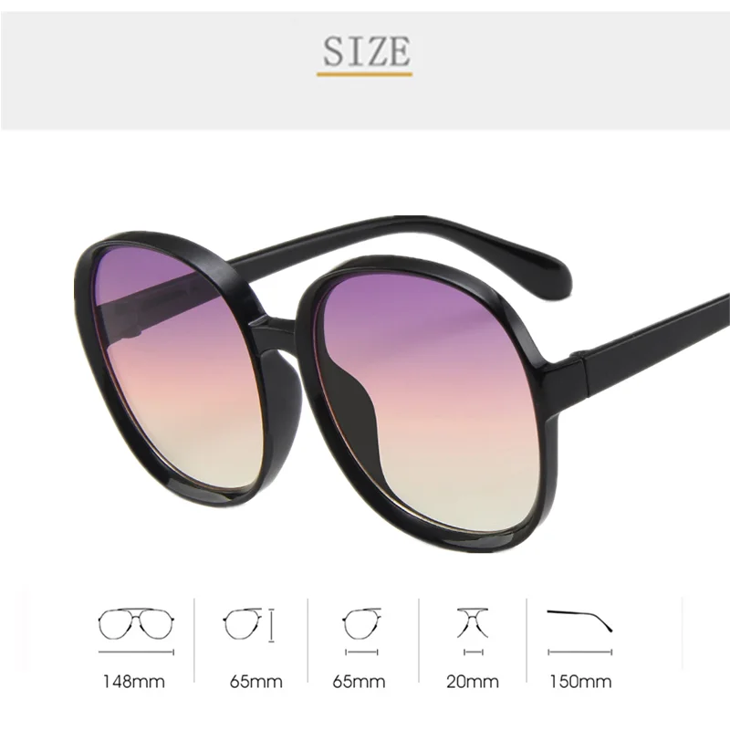 Classic Big Frame Luxury Women Sunglasses Brand Designer Fashion