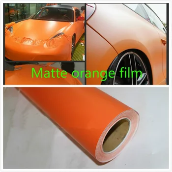 

Sub orange vinyl film 200mmx1520mm modeling sticker car sticker middle control plastic protective film