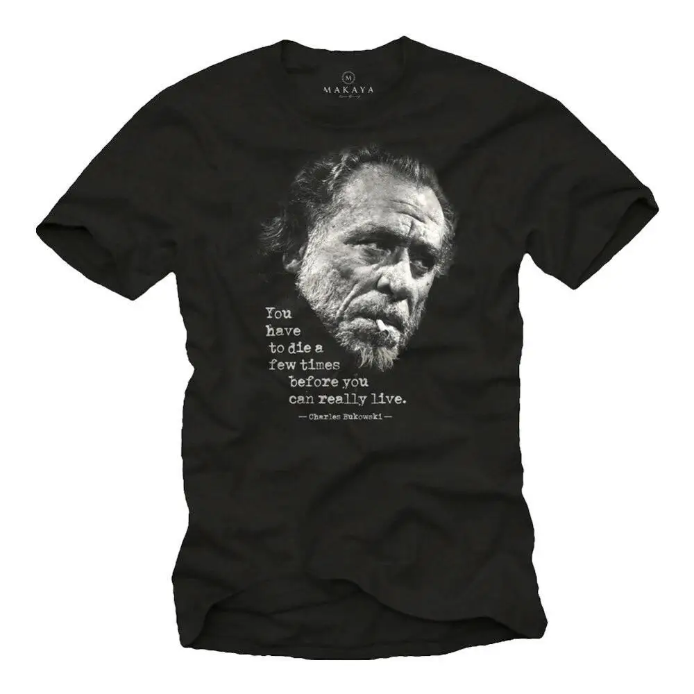 2020 модная крутая Мужская футболка с надписью Charles Bukowski-мужские футболки | одежда
