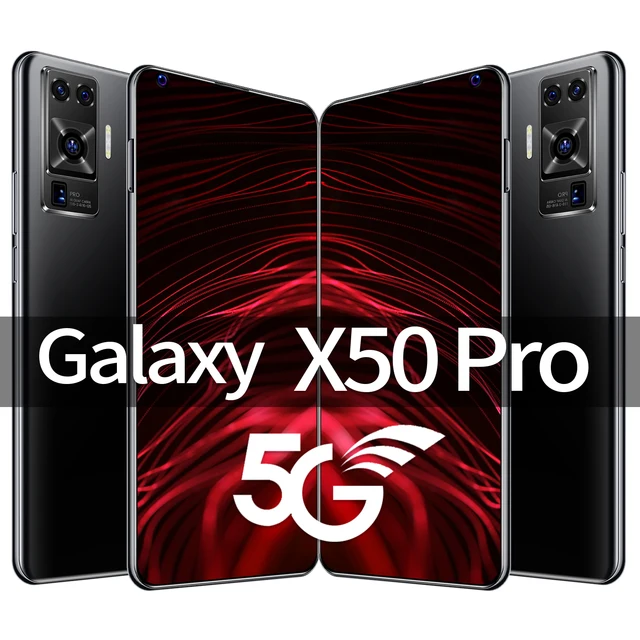 $US $110.08 New 2021 X50Pro 7.2 Inch Double SIM Card 10 Core Mobile Cell Phone 8+256GB Face Fingerprint Unlock Android 10 Smartphones