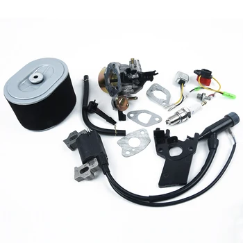 

For Honda GX160 /GX200 Carburetor Carb Ignition Coil Spark Plug Air Filter Kit
