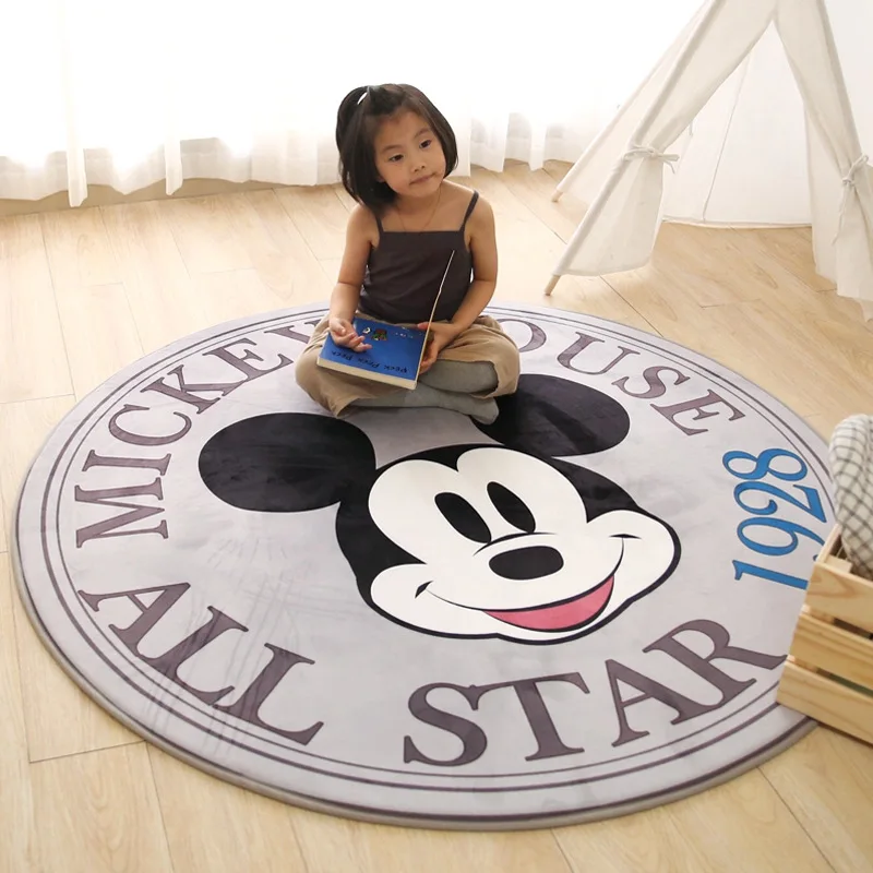 

Disney Mickey Minnie Mouse Rug Child Baby Crawling Game Mat Carpet Indoor Welcome Soft Four Season children Mat blanket gift