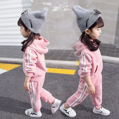 

Girls Autumn Clothing Set 2018 New Style CHILDREN'S Garment Two-Piece Set-Style Clothes GIRL'S Sportswear Fashionable Western St