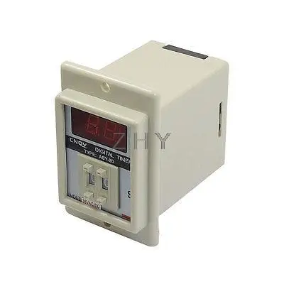 

White AC/DC 36V Power on Delay Timer Time Relay 0.1-9.9 Second 8 Pins ASY-2D