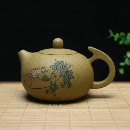 290ml Chinese Purple Clay zisha YIXING Pottery Teapot Mouse shapeBottles, Jars & Boxes