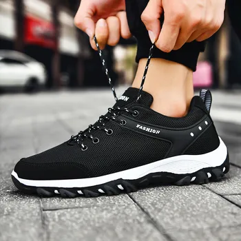 

Hot Autumn Men Tennis Shoes Casual Style Sneakers Light Men Sport Shoes Black Athletic Breathable Blade Gym Walking Sneakers Men