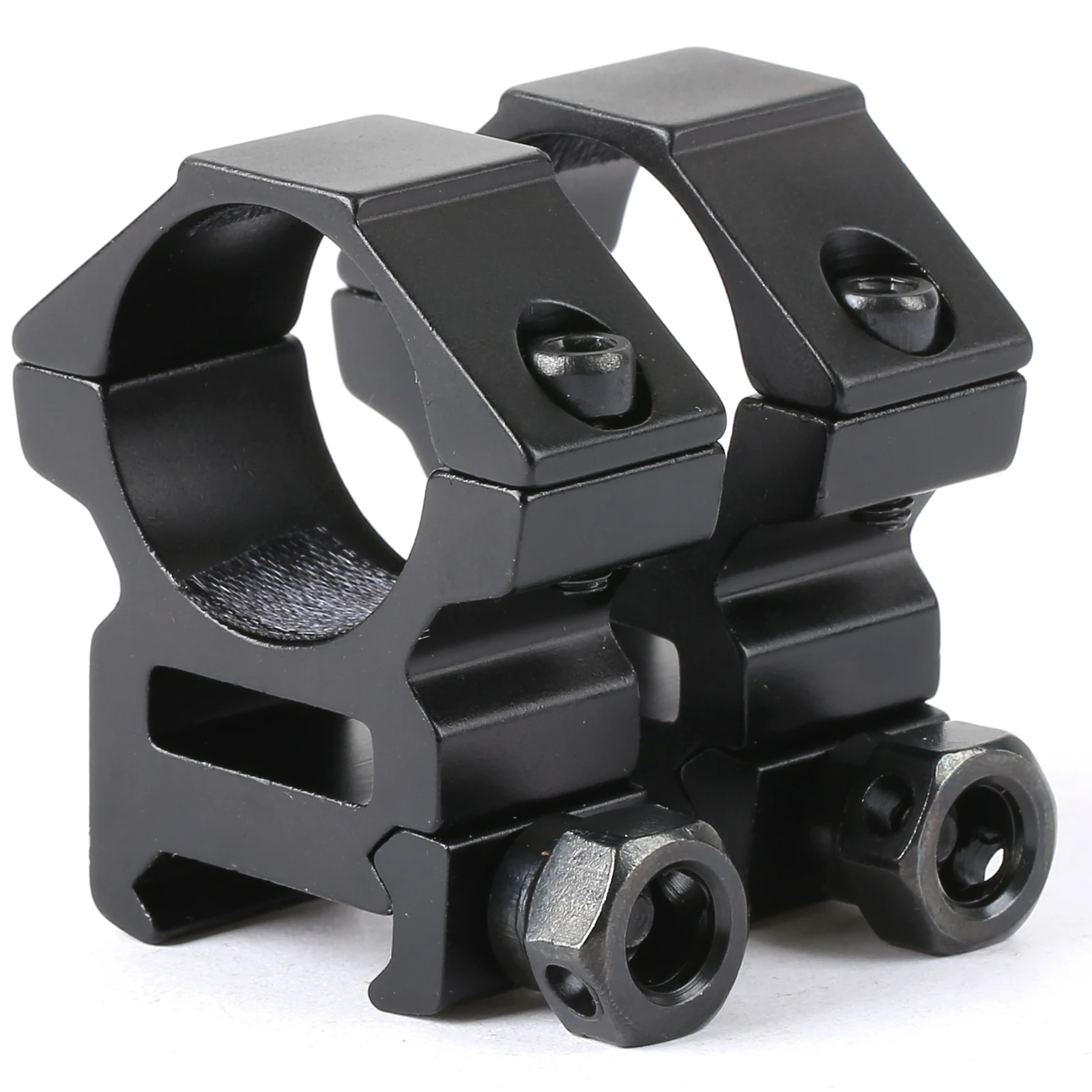 

2Pcs Tactical Medium Profile 25.4mm 1" Scope Mount Rings 21mm Dovetail Picatinny Weaver Rail For Hunting Scopes Laser Flashlight