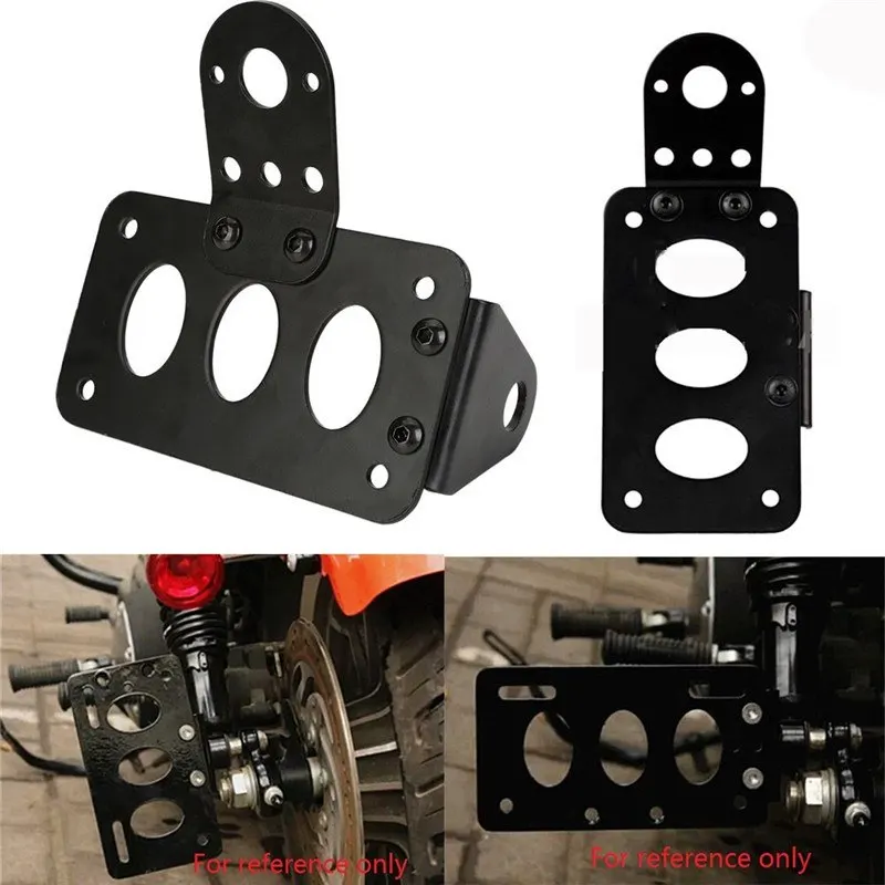 

Motorcycle Side Mount License Plate Bracket on The Left or right of your Motorcycle