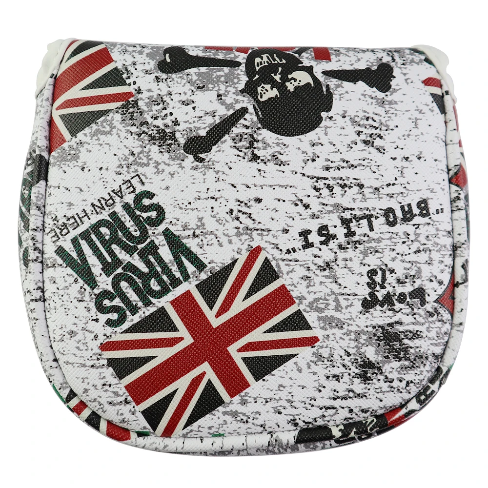 Magnetic Closure Golf Putter Cover For Blade Mallet Putter Club Soft PU Anti-scratch Golf Headcovers