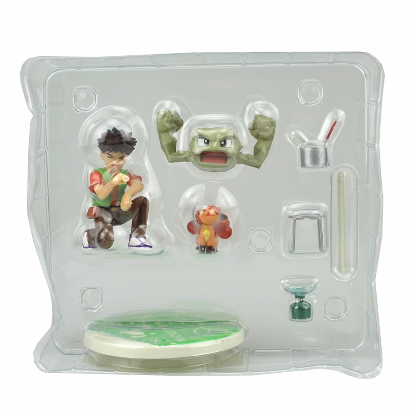 Бесплатная доставка 4 &quotМонстр аниме Brock Takeshi &amp Geodude Vulpix коробка 10 см ПВХ фигурка