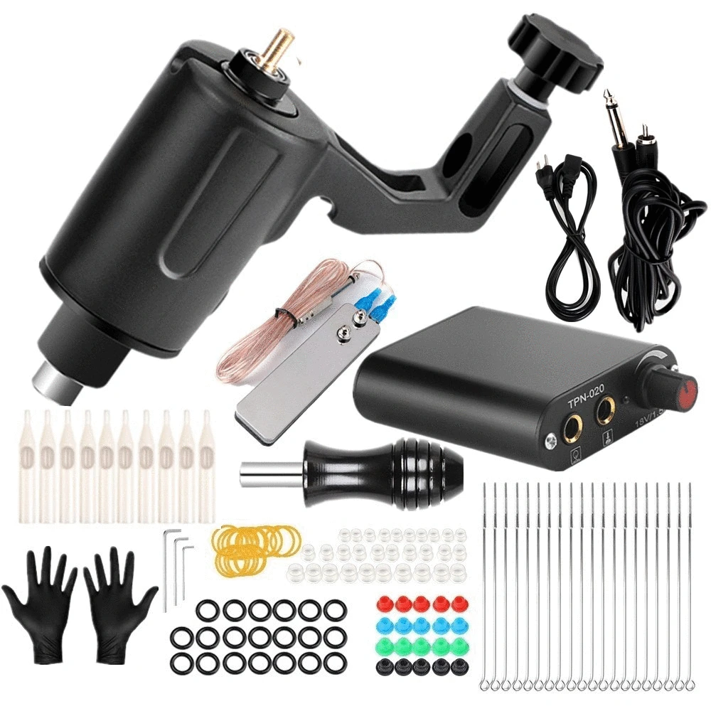 

2020 New Professional Tattoo Machine Set Direct Drive Motor Tattoo Machine Kit Permanent Makeup Gun Equipment Body Art Tools