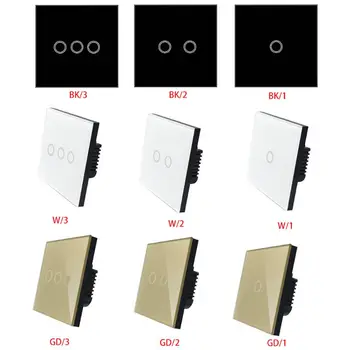 

Wifi 2.4G Smart Home Touch Switch Wall Panel 220V EU Standard Smart LED Control NEW