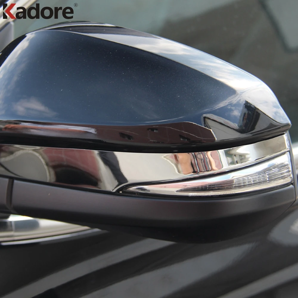 Для Toyota Highlander 2015 2016 2018 2019 хромированная Боковая дверь заднего вида зеркальная