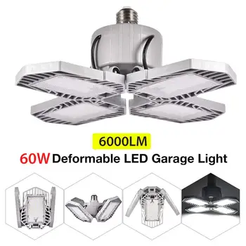 

2PCS Super Bright Industrial Lighting 60W E27 LED Garage Light 360 Degrees Deformable Led High Bay Industrial Lamp For Workshop