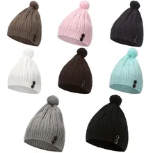 Осень-зима мягкий теплый вязаный свитер Кепки Повседневное резинка бини Кепки Для женщин шапка бини для осени зимы шапка, вязаная, шерстяная, тёплая Шапки зимне наушники шапка