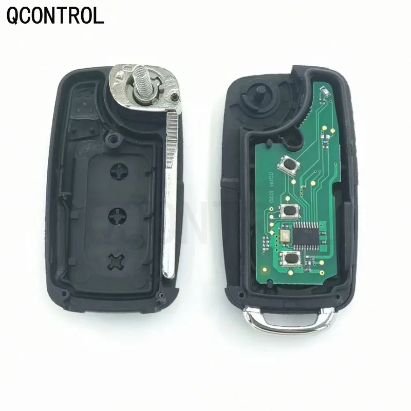 QCONTROL 3 кнопки дистанционного брелока 433 МГц для VW для Volkswagen Phaeton touareg2002-2010 с чипом PCF7946