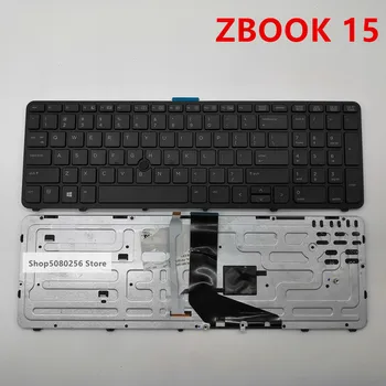 

(95%New) US laptop backlit keyboard FOR HP for ZBOOK 15 17 G1 G2 PK130TK1A00 SK7123BL US black Frame