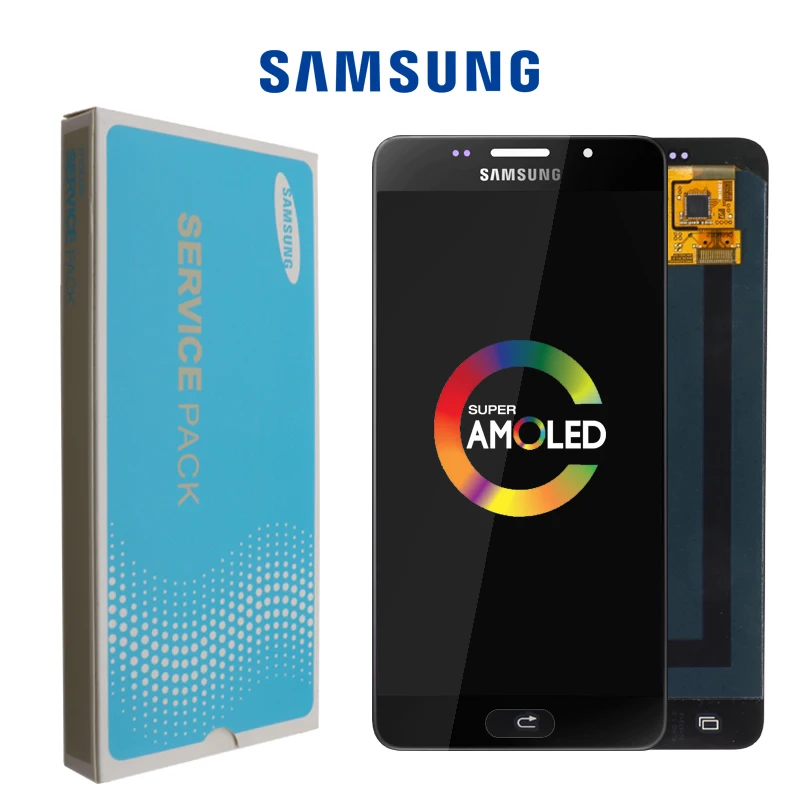 

100% Test Super AMOLED LCD Display Touch Screen Digitizer Assembly for Samsung Galaxy A5 2016 A510F A510M A510FD A5100 A510Y LCD