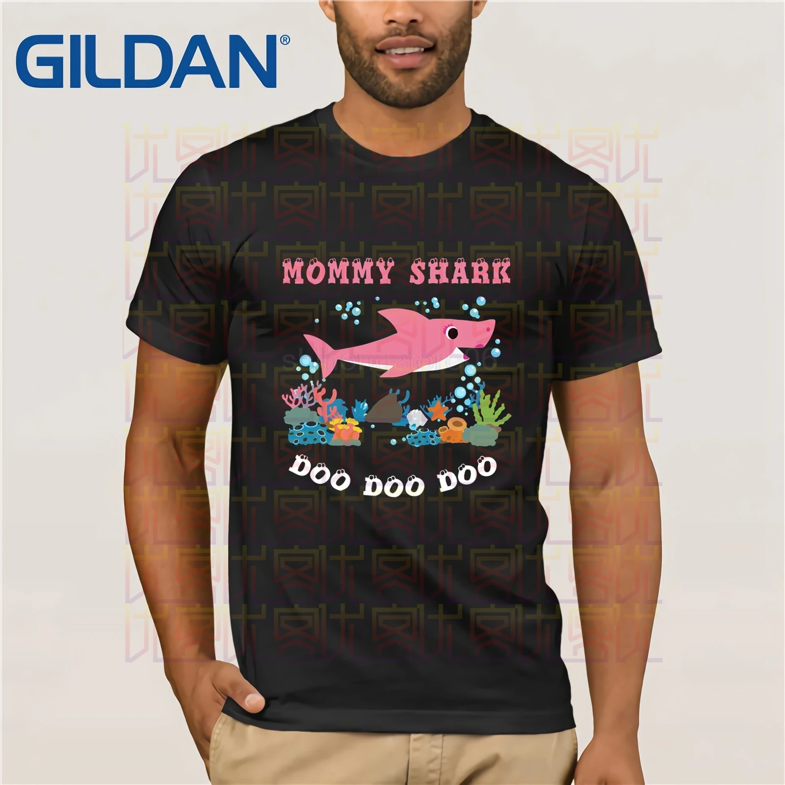 Mama Shark - Doo Popular Tagless Tee t-shirt | Мужская одежда