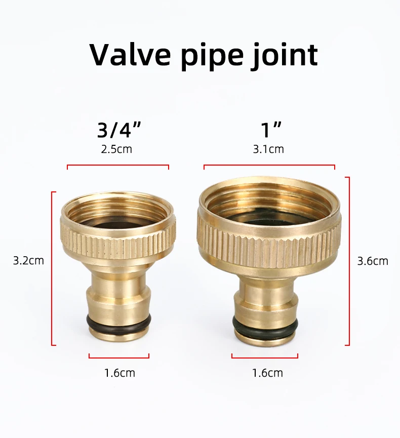 Hose Fitting Practical Garden Hose Joint Coupler Adapter Brass