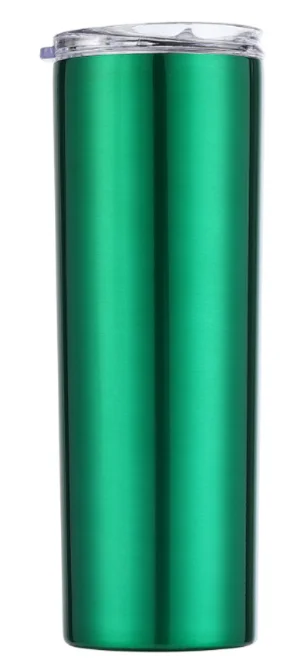 20oz Skinny Tumbler With Lid Straw Beer Swig Thermos Cup Wine Mug Tumblers Hot Or Cold Drinks Vacuum Insulated Cup Water Bottle