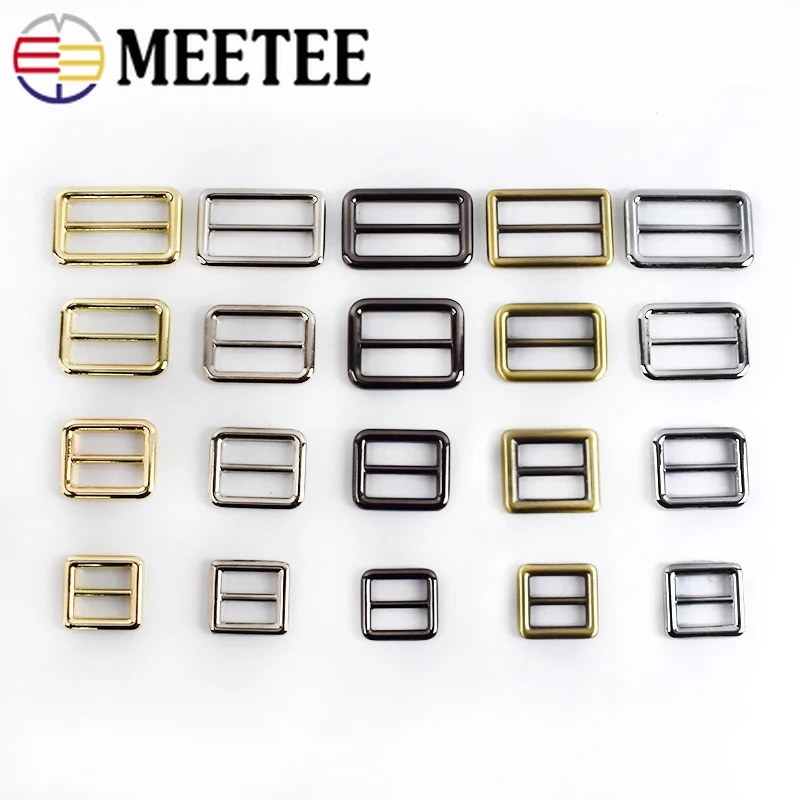 4/10 шт Meetee 20/26/32/38/50 мм Tri Glide слайдер Регулировка металлических пряжек для рюкзака