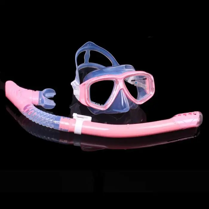 Маска для дайвинга силиконовая маска трубка противотуманная маска для дайвинга Экипировка для плавания костюм полностью сухие защитные очки оснащены дыхательной трубкой JC