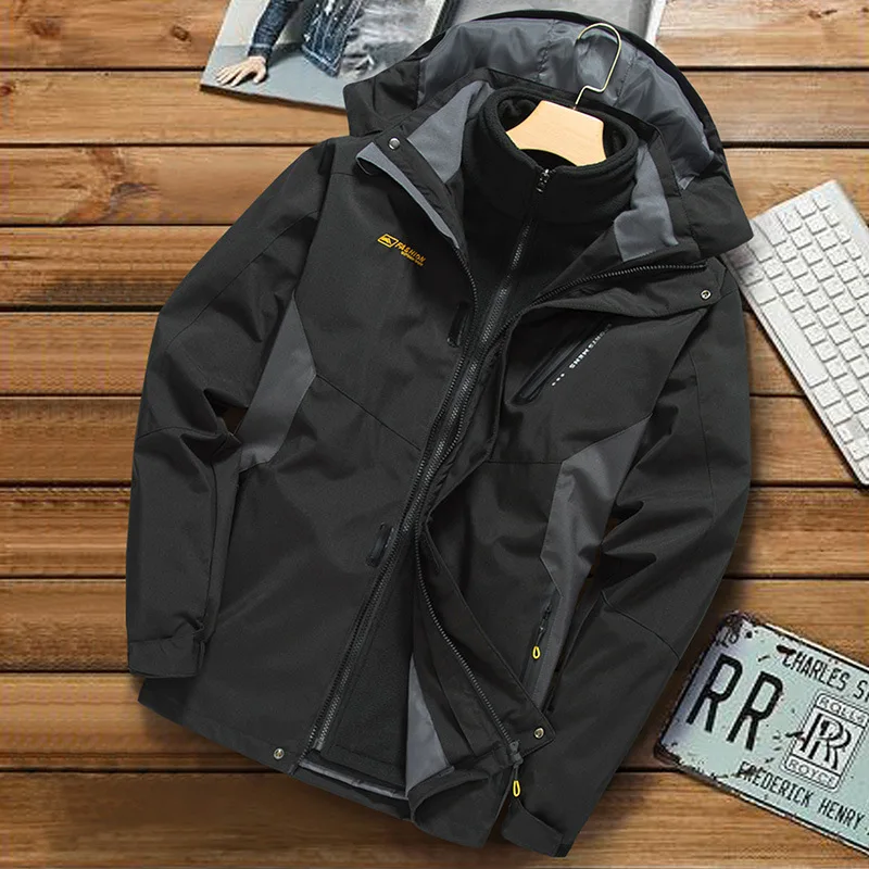 

Outdoor Autumn And Winter Large Size MEN'S Assault Jacket Deconstructable Fleece Coat Breathable Men Raincoat Jacket Warm Windpr
