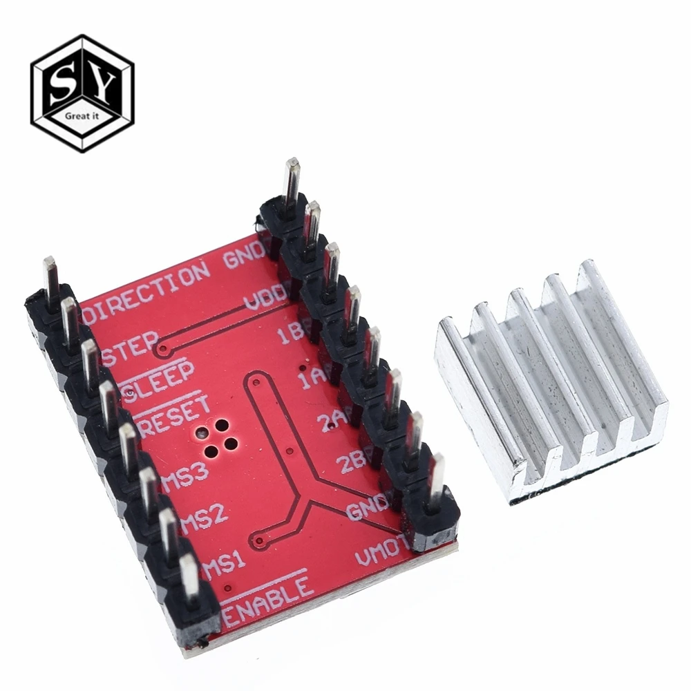 Запчасти для 3D принтера GREAT IT комплектующие Reprap pololu A4988 шаговый двигатель модуль
