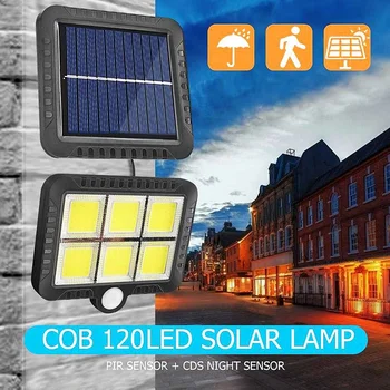 

LED/COB Solar Light Outdoor Motion Sensor Wall Light Waterproof Garden Lamp Spotlights Emergency Pathway Street Security Lamp