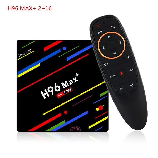 H96 MAX+ ТВ-приставка Android 8,1 4G 64G Смарт-приставка RK3328 ТВ-приставка Google Голосовое управление 2,4/5G Wifi 4K медиаплеер - Цвет: 2GB 16GB