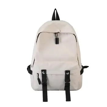 

Bag Backpack For School Laptop Teen Girls Female Black Canvas Women's 2020 Fashion Urban Teenager Solid