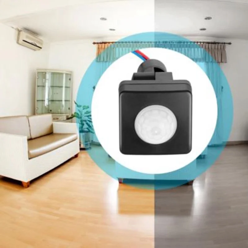180 Degree Light Switch Outdoor Security PIR Infrared Motion Sensor Detector Movement Switch BlackWhite 110-240V (21)