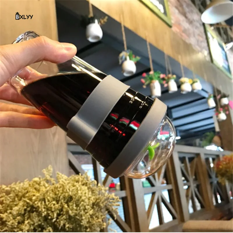 BXLYY 360 мл 480 мл кофейная чашка креативная пластиковая чашка для сока герметичная компактная кружка спортивный шейкер украшение дома аксессуары. 7z